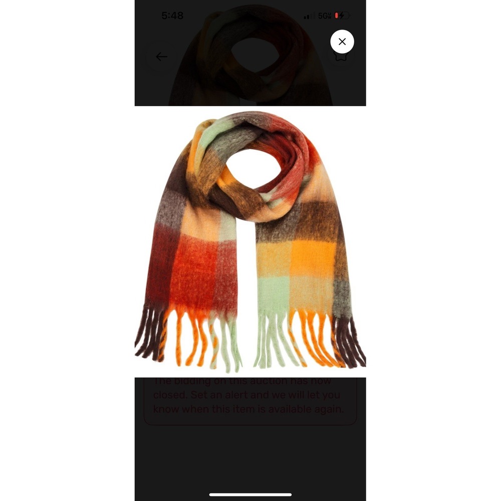Colorful‎ Soft Thick Blanket Scarf With Fringe Large Versatile Warm Fall